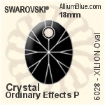 Swarovski XILION Oval Pendant (6028) 18mm - Crystal Effect PROLAY