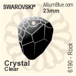 Swarovski Cosmic Baguette Flat Back No-Hotfix (2555) 12x4mm - Clear Crystal With Platinum Foiling