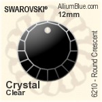 施華洛世奇 圓形 (Half Drilled) (5818) 8mm - 水晶珍珠