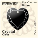 Swarovski Cross Pendant (6864) 40x30mm - Clear Crystal