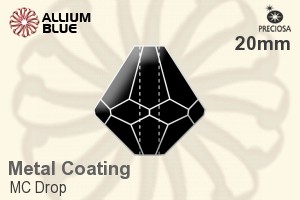 Preciosa MC Drop (6302) 20mm - Metal Coating