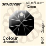 Swarovski Octagon Pendant (6401) 8mm - Crystal Effect