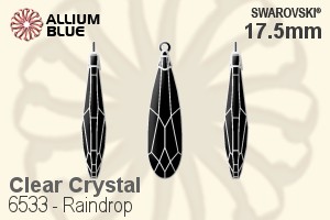 Swarovski Raindrop Pendant (6533) 17.5mm - Clear Crystal