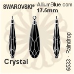 Swarovski Raindrop Pendant (6533) 33mm - Clear Crystal