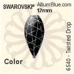 Swarovski Teardrop Fancy Stone (4322) 10x5mm - Crystal Effect With Platinum Foiling