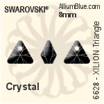Swarovski XILION Triangle Pendant (6628) 8mm - Clear Crystal