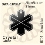 スワロフスキー Snowflake ペンダント (6704) 25mm - クリスタル エフェクト