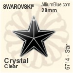 Swarovski Snowflake Pendant (6704) 25mm - Clear Crystal