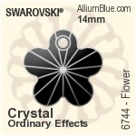 スワロフスキー Flower ペンダント (6744) 14mm - クリスタル エフェクト