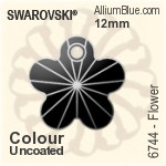 Swarovski Flower Pendant (6744) 18mm - Colour (Uncoated)