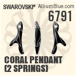 6791 - Coral Pendant (2 Springs)