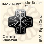 Swarovski Greek Cross Pendant (6867) 18mm - Crystal Effect