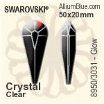 施華洛世奇 STRASS Glow (8950/3031) 50x20mm - Clear Crystal
