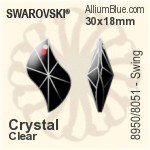 スワロフスキー STRASS Swing (8950/8051) 30x18mm - カラー
