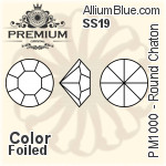 PREMIUM Round Chaton (PM1000) SS19 - Color With Foiling