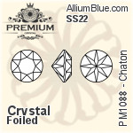 PREMIUM 33 Facets Chaton (PM1088) SS22 - Clear Crystal With Foiling