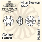 PREMIUM 33 Facets Chaton (PM1088) PP22 - Color With Foiling