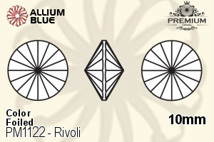 PREMIUM CRYSTAL Rivoli 10mm Sapphire F
