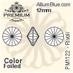 PREMIUM Rivoli (PM1122) 12mm - Color With Foiling