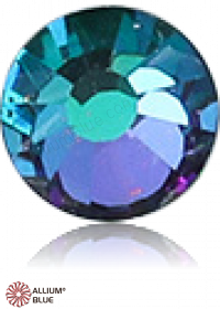 PREMIUM CRYSTAL Round Rose Flat Back SS3 Crystal Iridescent Emerald F