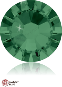 PREMIUM CRYSTAL Round Rose Flat Back SS30 Emerald F