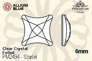 PREMIUM CRYSTAL Starlet Flat Back 6mm Crystal F