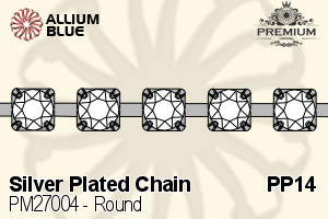 PREMIUM CRYSTAL Round Cupchain SVR PP14 Crystal Metallic Blue
