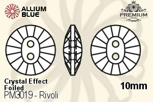 PREMIUM CRYSTAL Rivoli Sew-on Stone 10mm Crystal Aurore Boreale F