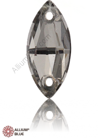 PREMIUM CRYSTAL Navette Sew-on Stone 15x7mm Black Diamond F