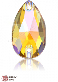 PREMIUM CRYSTAL Pear Sew-on Stone 28x17mm Crystal Paradise Shine F