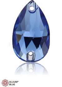 PREMIUM CRYSTAL Pear Sew-on Stone 28x17mm Sapphire F