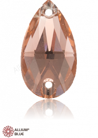 PREMIUM CRYSTAL Pear Sew-on Stone 18x11mm Light Peach F