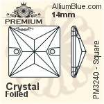 PREMIUM Round Rose Flat Back (PM2000) Mixed Sizes - Crystal Effect With Foiling