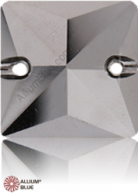PREMIUM CRYSTAL Square Sew-on Stone 12mm Crystal Metallic Silver F