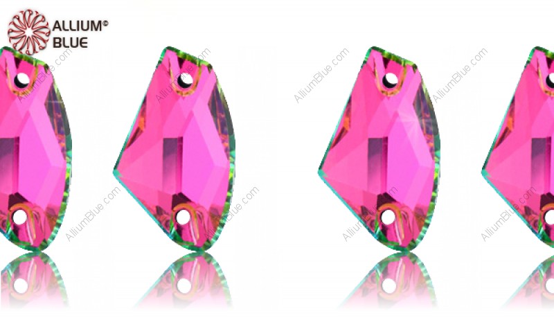 PREMIUM CRYSTAL Galactic Sew-on Stone 14x9mm Crystal Vitrail Rose F