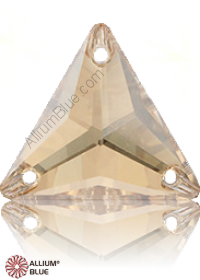 PREMIUM CRYSTAL Triangle Sew-on Stone 16mm Crystal Golden Shadow F