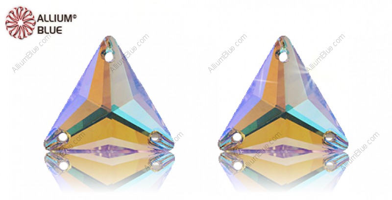 PREMIUM CRYSTAL Triangle Sew-on Stone 16mm Crystal Paradise Shine F