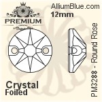 Preciosa MC Loch Rose VIVA 1H Sew-on Stone (438 61 612) 4mm - Crystal (Coated)
