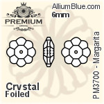 Preciosa MC 3/4 Ball Regular Cut Flat-Back Stone (451 19 662) 4mm - Crystal Effect Unfoiled