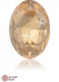 PREMIUM CRYSTAL Oval Fancy Stone 14x10mm Crystal Golden Shadow F
