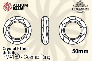 PREMIUM CRYSTAL Cosmic Ring Fancy Stone 50mm Crystal Comet Argent Light