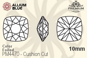 PREMIUM CRYSTAL Cushion Cut Fancy Stone 10mm Rose Water Opal F