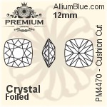 PREMIUM Cushion Cut Fancy Stone (PM4470) 10mm - Color Mix