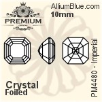 PREMIUM Imperial Fancy Stone (PM4480) 10mm - Crystal Effect With Foiling