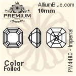 PREMIUM Imperial Fancy Stone (PM4480) 10mm - Clear Crystal With Foiling
