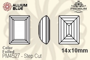 PREMIUM CRYSTAL Step Cut Fancy Stone 14x10mm Sapphire F