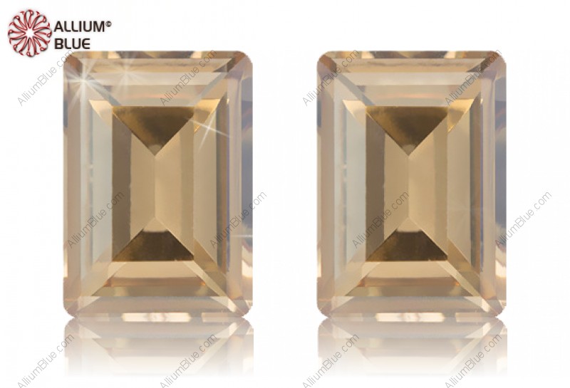 PREMIUM CRYSTAL Step Cut Fancy Stone 14x10mm Crystal Golden Shadow F