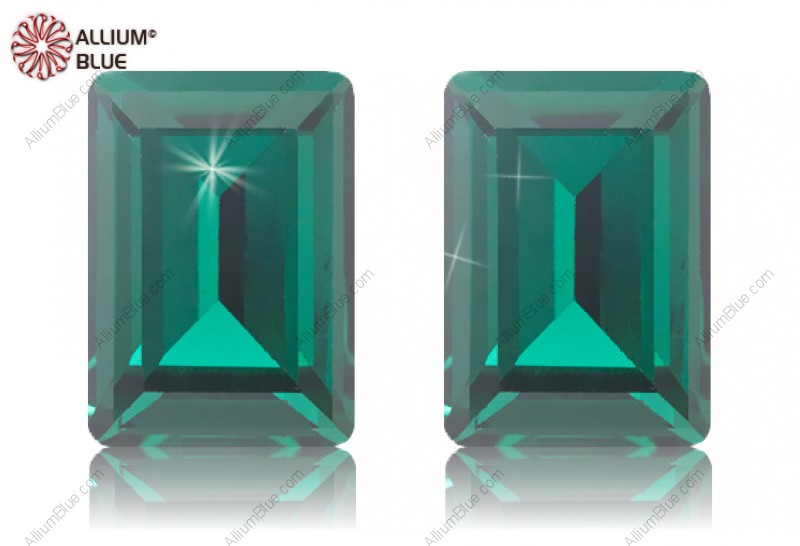 PREMIUM CRYSTAL Step Cut Fancy Stone 8x6mm Emerald F