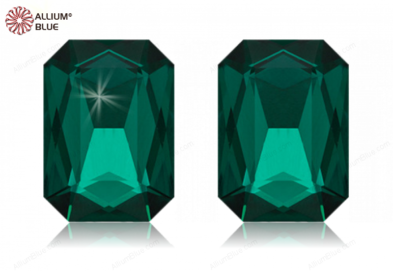 PREMIUM CRYSTAL Octagon Fancy Stone 8x6mm Emerald F