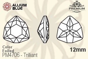 PREMIUM CRYSTAL Trilliant Fancy Stone 12mm Aqua F